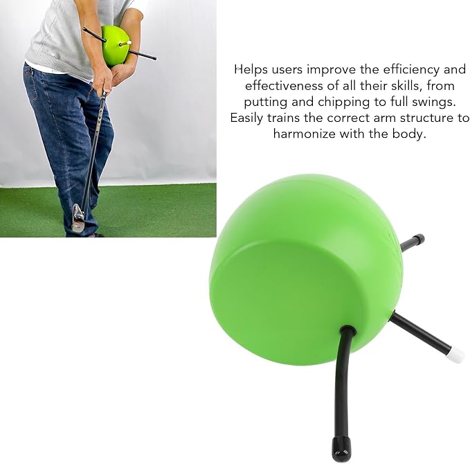 Denash Swing Trainer Aid Practice Ball, Portable Swing Trainer Aid Ball - Image 2