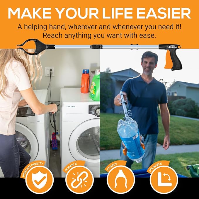 EZPIK® Grip Aid Tool Grabber Reacher + Magnets - Image 2