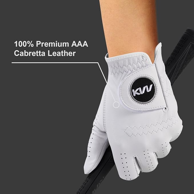 KVV Cabretta Leather Golf Gloves - Image 2