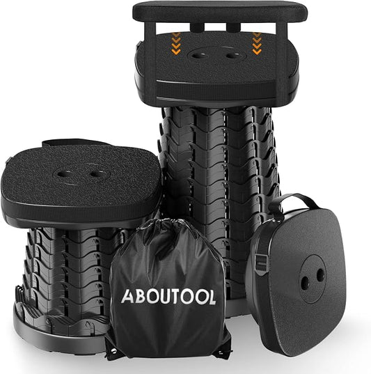 Collapsible Stool with Soft Removable Cushion & Waterproof Carry Bag by aboutool