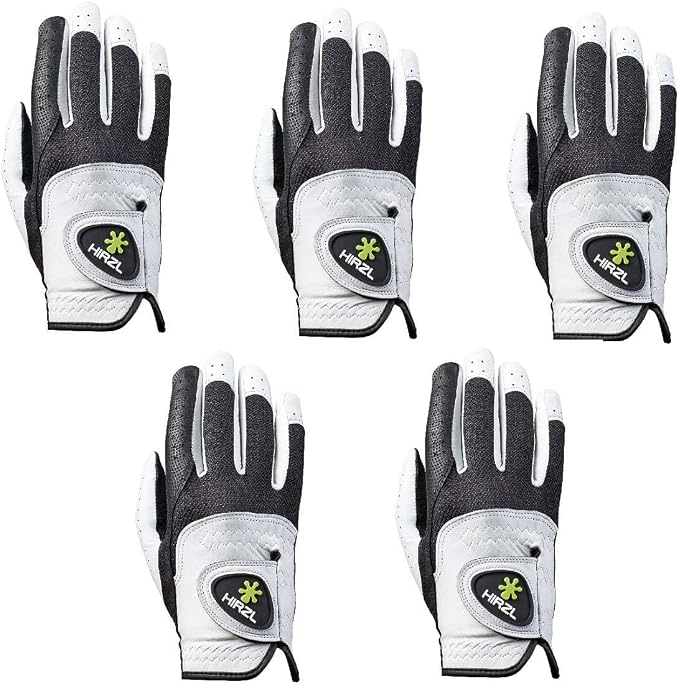 HIRZL Trust Control 2.0 Golf Gloves, All Weather Mens Golf Glove, Kangaroo by Hirzl