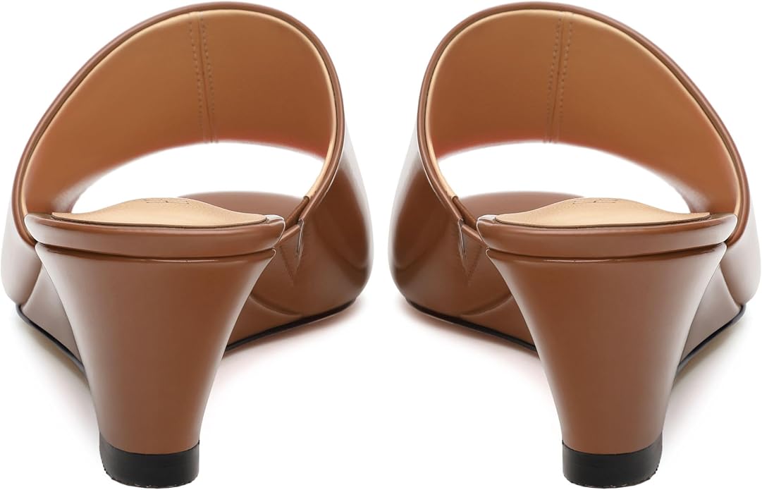 Wedge Sandals for Women Open Toe Wedge Heels Womens Matte High Heel Sandal - Image 4