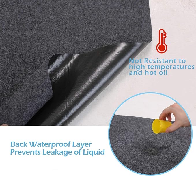 Garage Floor Matting 6.6x8.5 Feet Oil Absorbent Large Rubber Mat Waterproof - Image 4