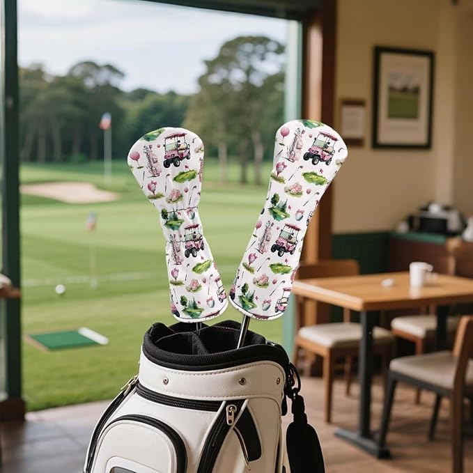 Golf Club Head Covers for Club Protective, Waterproof PU Leather Driver Fairway - Image 4