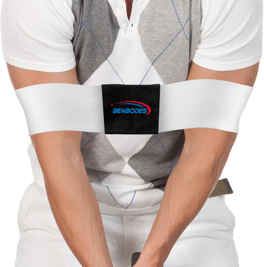 Golf Swing Training Aid - Muscle Memory & Connection Swing Corrector for Golfers, Arm & Elbow Posture Trainer for Right/Left Handed Beginners, Golf Trainer Arm Band for Indoor/Outdoor Club Practice