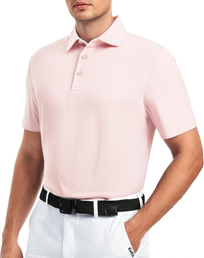 Alex Vando Mens Golf Shirt Moisture Wicking Quick-Dry Short Sleeve Casual Polo - Image 5