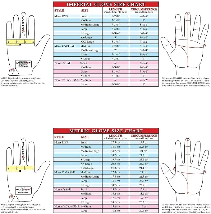 Nice Shot The Bird Men's Golf Glove in Premium White Cabretta Leather - Image 6