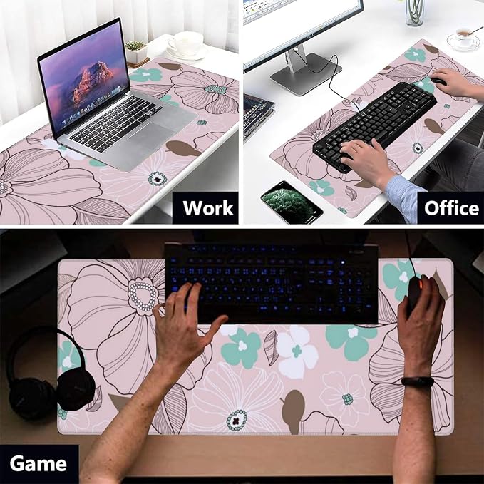 Mystical Black Cat Gaming Mouse Pad, Office Desk Mat, Anti-Slip Rubber Base - Image 5