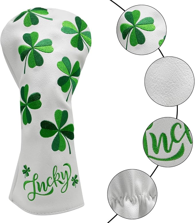 Golf Headcovers Live Lucky Golf Driver Covers Advanced Embroidery Fairway Wood - Image 8