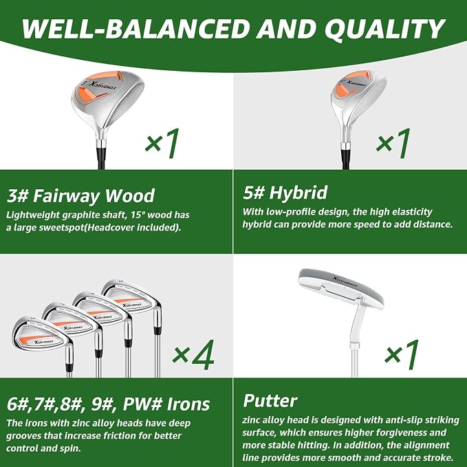 8 Pieces Complete Golf Club Set - Image 2