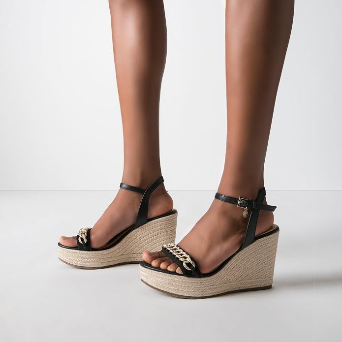 JATAREA Leather Wedge Sandals for Women | Women's Sandals Perfect for Summer - Image 6