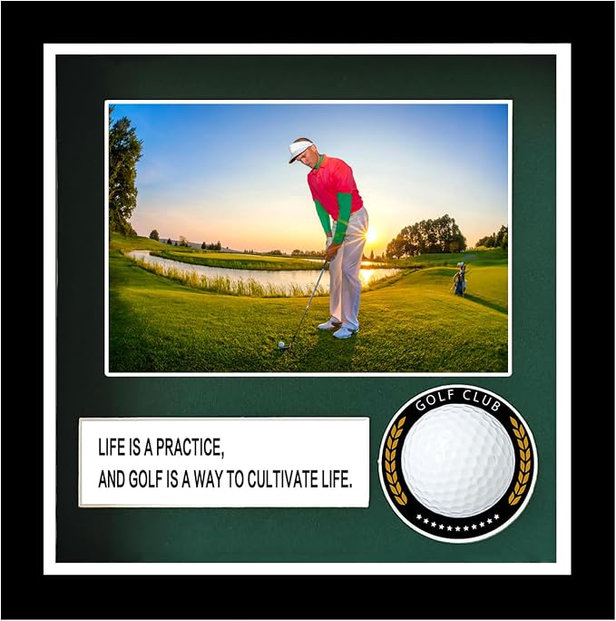 Golf Ball Case Display, 9.8"x8.6"Golf Ball Holder Display, Hole in One Display by Unknown