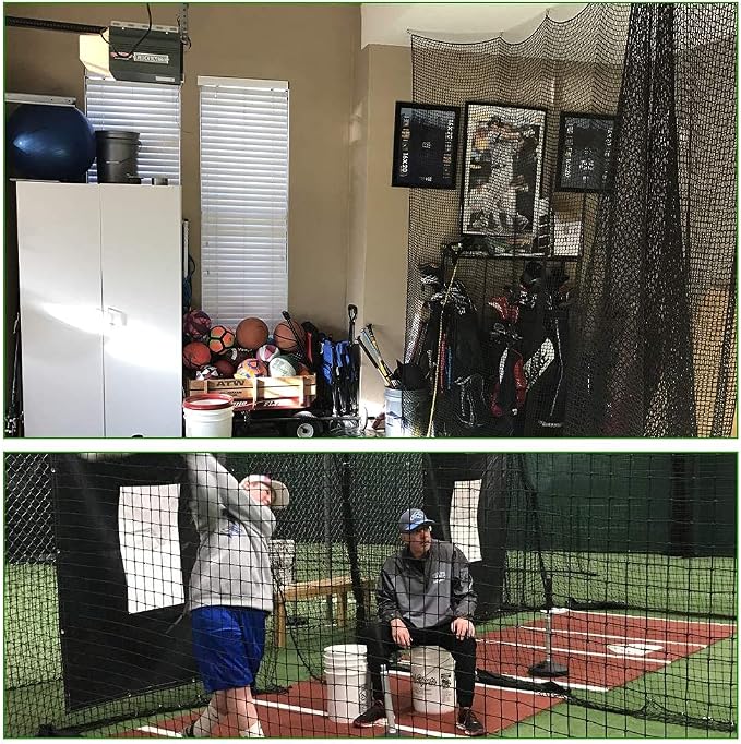 Baseball Softball Backstop Nets, Heavy Duty Sports Netting Barrier #18 Baseball - Image 6