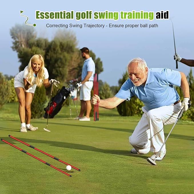 Golf Alignment Sticks 2 Pack, 48″Collapsible Practice Rods - Image 5