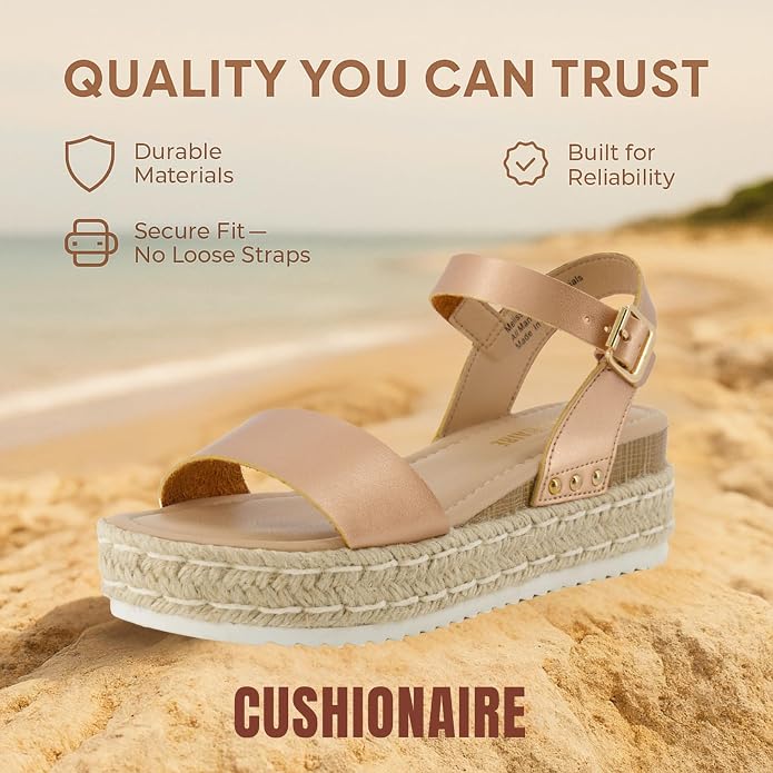 CUSHIONAIRE Melissa Espadrille Platform Sandals - Image 6