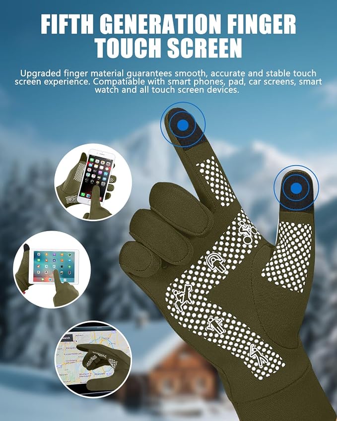 Aegend Lightweight Winter Gloves - Image 2