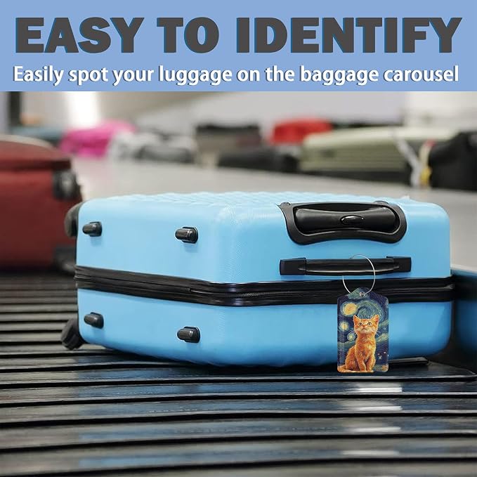 3 Pack PU Leahter Luggage Tag - Image 5