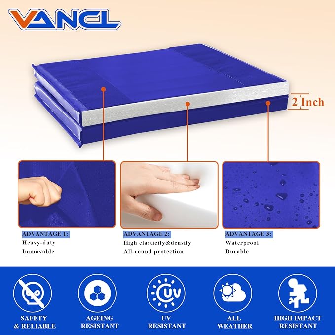Gym Padding Wall Pads for Gym Wall Mats Basketball Wall Padding 2" Thick Foam - Image 3