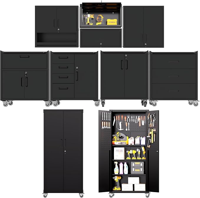Metal Tool Cabinet, Garage Storage Cabinet System, Wall Cabinet & Locking by VIYET