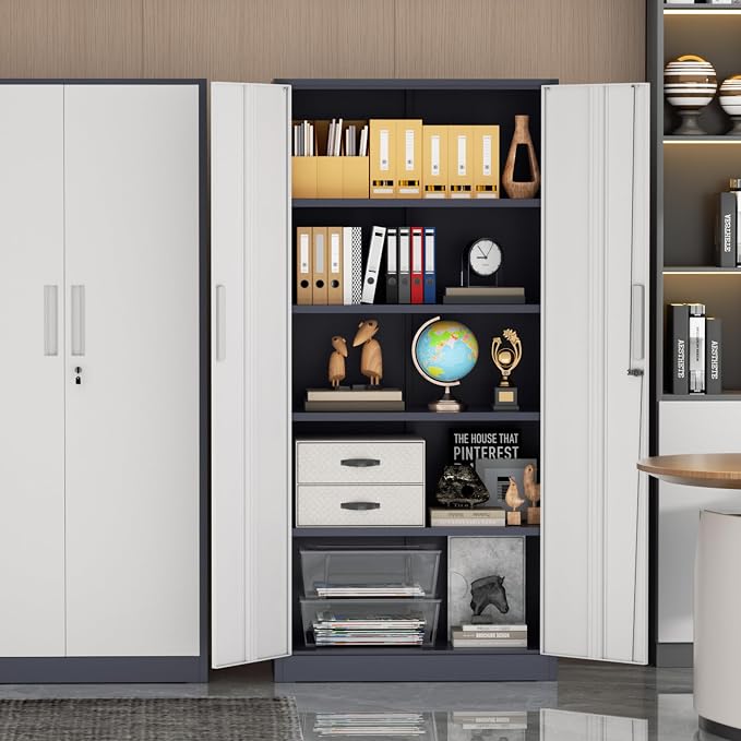 Incbruce 72” Metal Storage Cabinet, Garage Cabinets and Storage System - Image 2