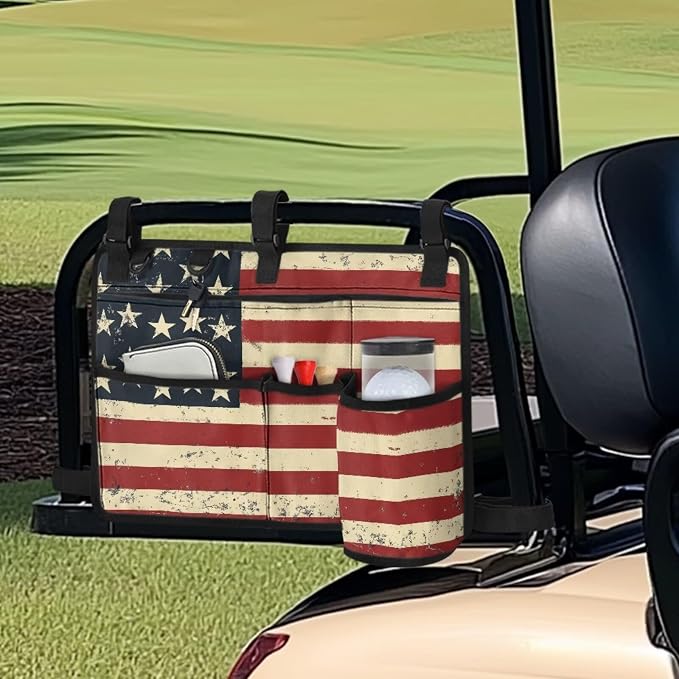 Fashion Golf Cart Rear Seat Organizer Lightweight Storage Bag Accessories - Image 2