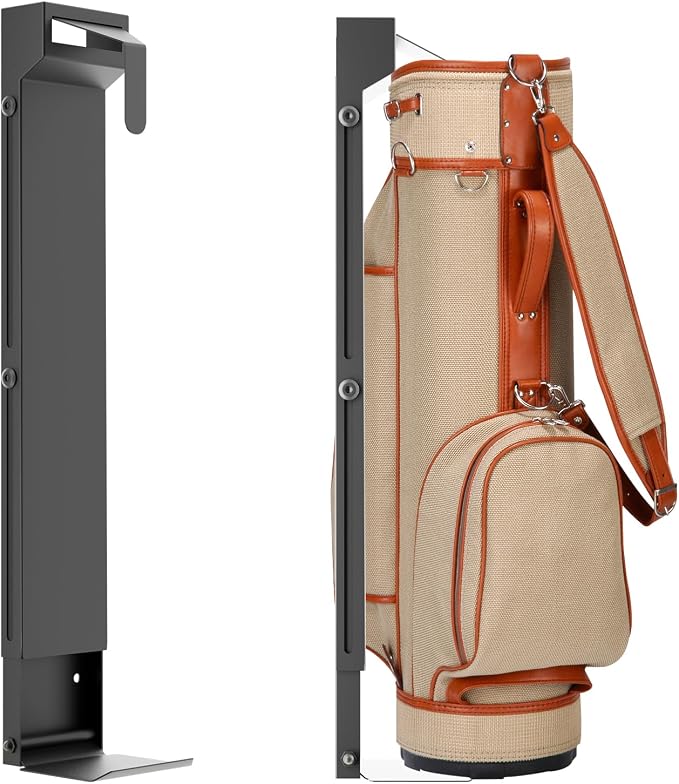Tour-Grade Wall Mount Golf Bag Holder by ZUIWAN