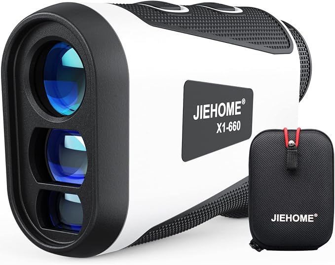 X1 Golf Rangefinder with Slope, Flagpole Lock and Vibration, 660/1100YDS Laser by JieHome