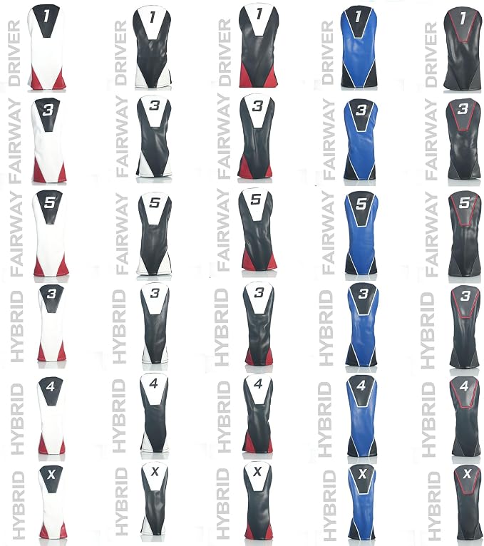 Single Headcover, Easy Slip-On Easy-Off Golf Club Head Cover, Fleece Lined - Image 6