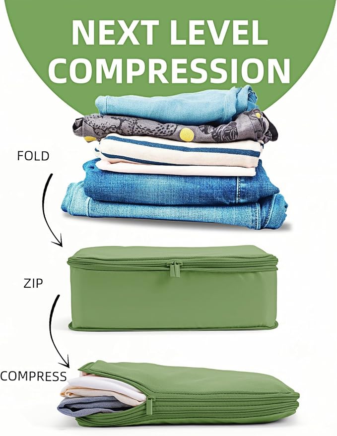6 Set Compression Packing Cubes - Image 2