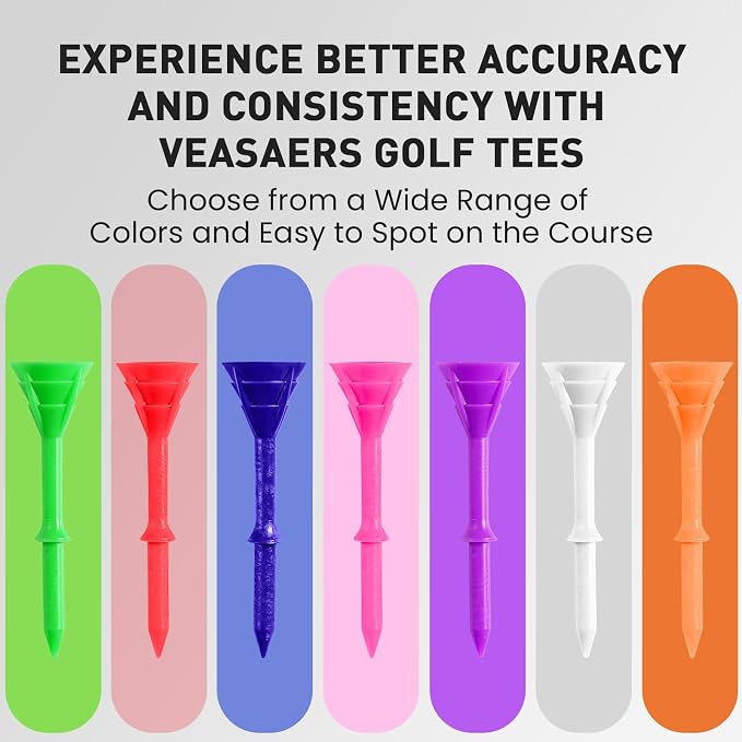 Golf Tees Plastic 3 1/4 inch Unbreakable 30 Pack - Image 6