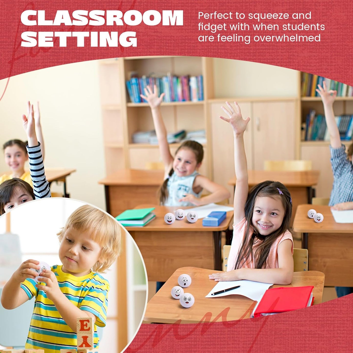 12 Pcs Mini Face Stress Balls for Boys Girls Sport Funny Face Squeeze Foam Balls for Stress and Anxiety Relief for Party Favors Birthday Gift Decoration(Golf)