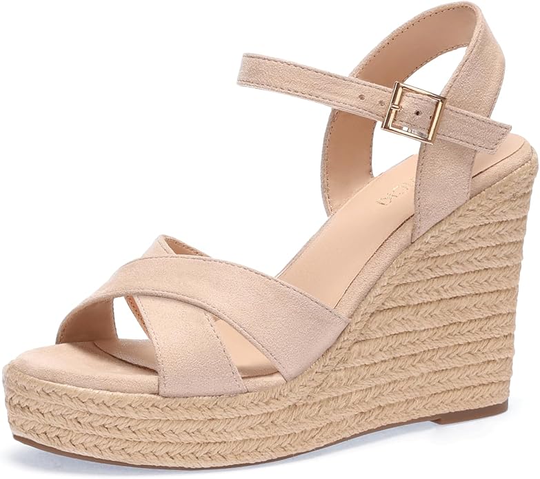VICKI·VICKI Wedges for Women Platform Sandals Wedge Heels for Sandals - Image 7