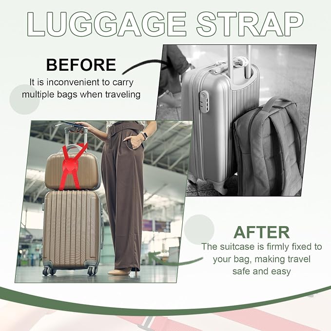 Adjustable Luggage Straps, Suitcase Elastic Strap Bag Bungee - Image 6