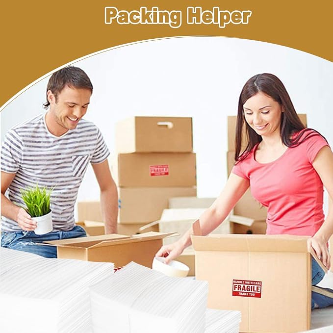 100 Pack 8''x12'' Cushion Foam Pouches, Moving Supplies - Image 6