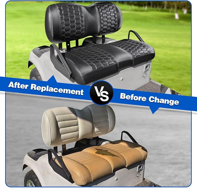 NOKINS Golf Cart Seat Covers, Fit EZGO TXT RXV Freedom Liberty Express Premium - Image 4