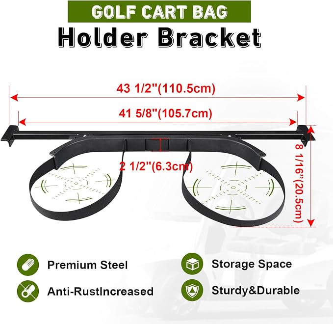Universal Golf Cart Bag Holder Bracket Fit - Image 4
