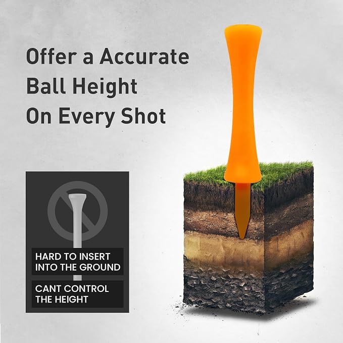 Plastic Golf Castle Tees Step Down Value 200 Count, Unbreakable Mixed or Same - Image 4
