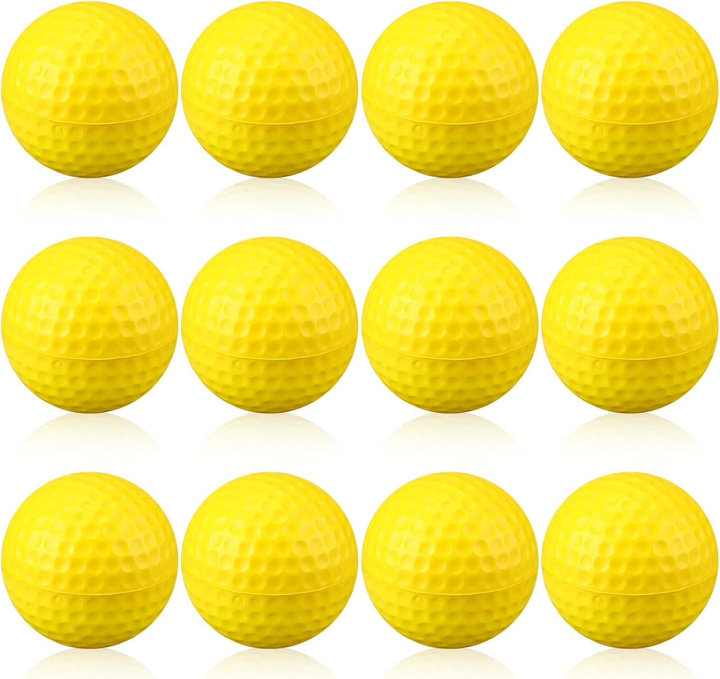 12 Pcs Foam Golf Practice Balls Soft Foam Balls for Golf Practice Realistic Feel and Flight Sport Training