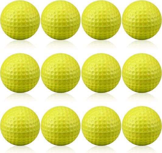 12 Pcs Foam Golf Practice Balls Soft Foam Balls for Golf Practice Realistic Feel and Flight Sport Training