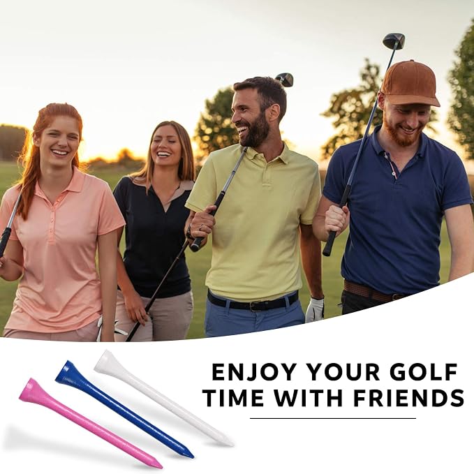 Golf Tees, 3 1/4Inch, Professional Deluxe Wooden Golf Tee, More Than 20 Colors - Image 5