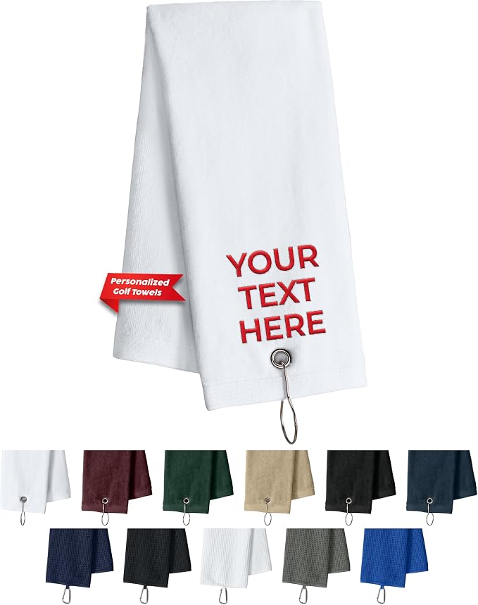 Custom Golf Towel for Golf Bags, Balls by Printualist