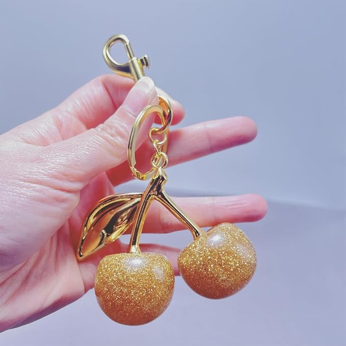 Fruit Bag Charm Purse Charms Keychain Strawberry Cherry Accessories Keychain - Image 4
