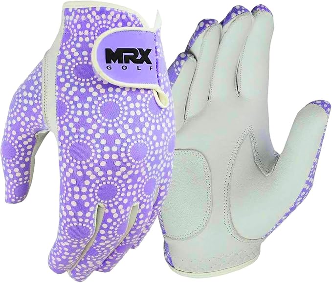 MRX Women Golf Glove Left Handed Golf Gloves Sweat Resistant Soft Cabretta - Image 5