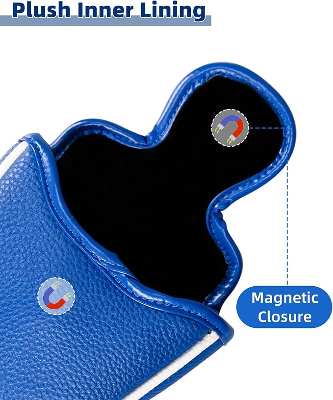 Golf Club Headcover Poker Element Embroidery Design Magnetic Closure Elegant - Image 2