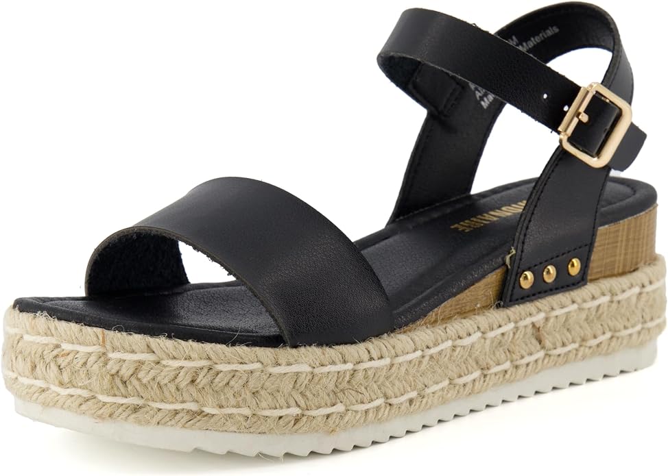 CUSHIONAIRE Melissa Espadrille Platform Sandals by Cushionaire
