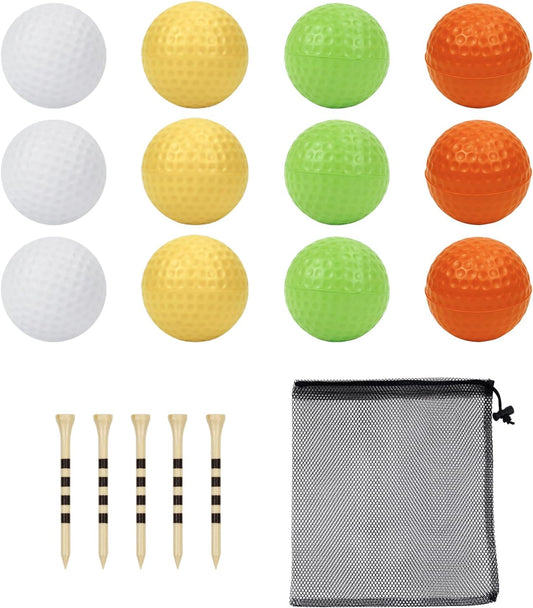 40 Pack Foam Golf Practice Balls - Realistic Feel and Limited Flight Training Balls for Indoor or Outdoor