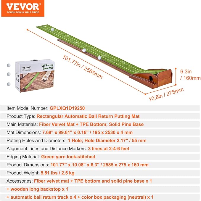 VEVOR Golf Putting Mat, Putting Green Indoor, Putting Matt - Image 8