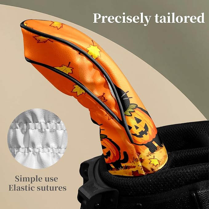 Golf Head Covers Leather Driver Headcover, Premium Golf Club Covers - Image 6