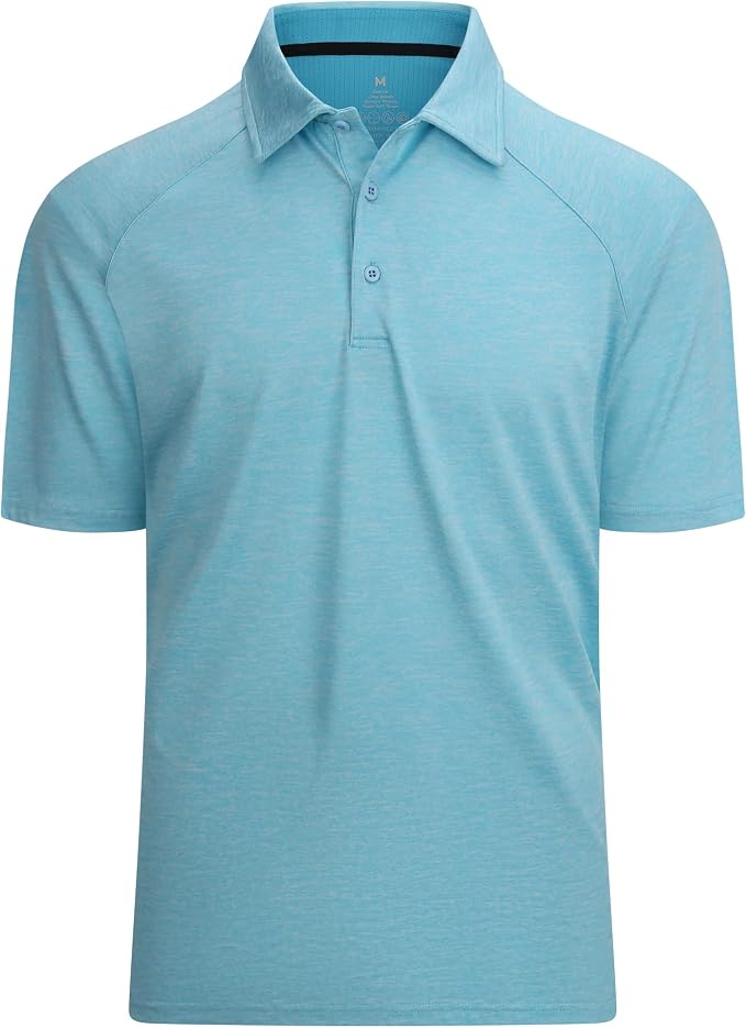 Alex Vando Mens Golf Shirt Moisture Wicking Quick-Dry Short Sleeve Casual Polo by AlexVando