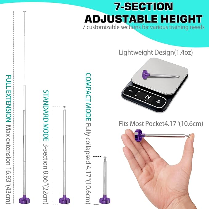 Golf Alignment Rods, 7 Length Adjustments - Image 3